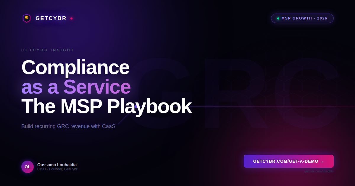 MSP advisor presenting a compliance dashboard to a client on a laptop