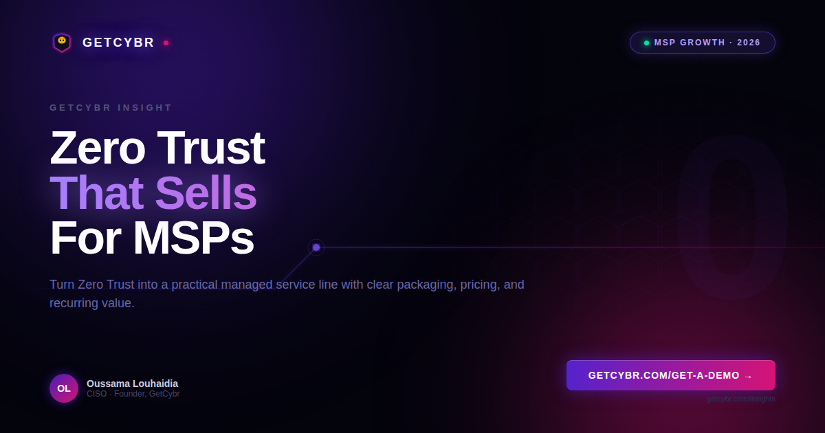 Zero Trust for MSPs: How to Build a Managed Service Line Clients Will Actually Buy