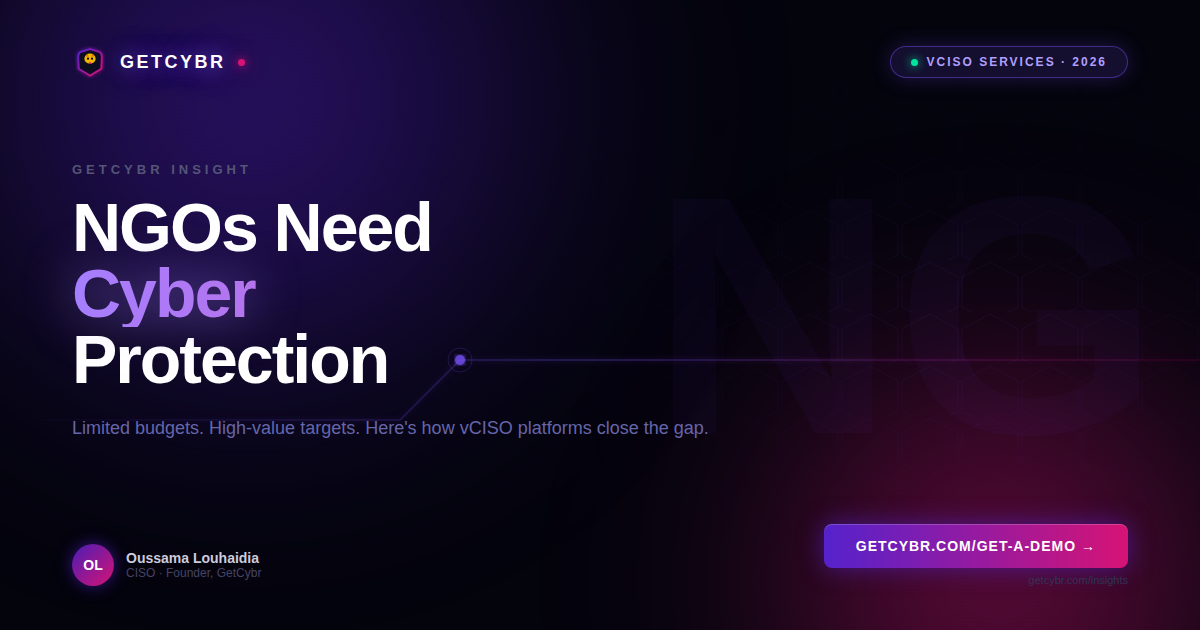 How NGOs Can Strengthen Cybersecurity with vCISO Platforms