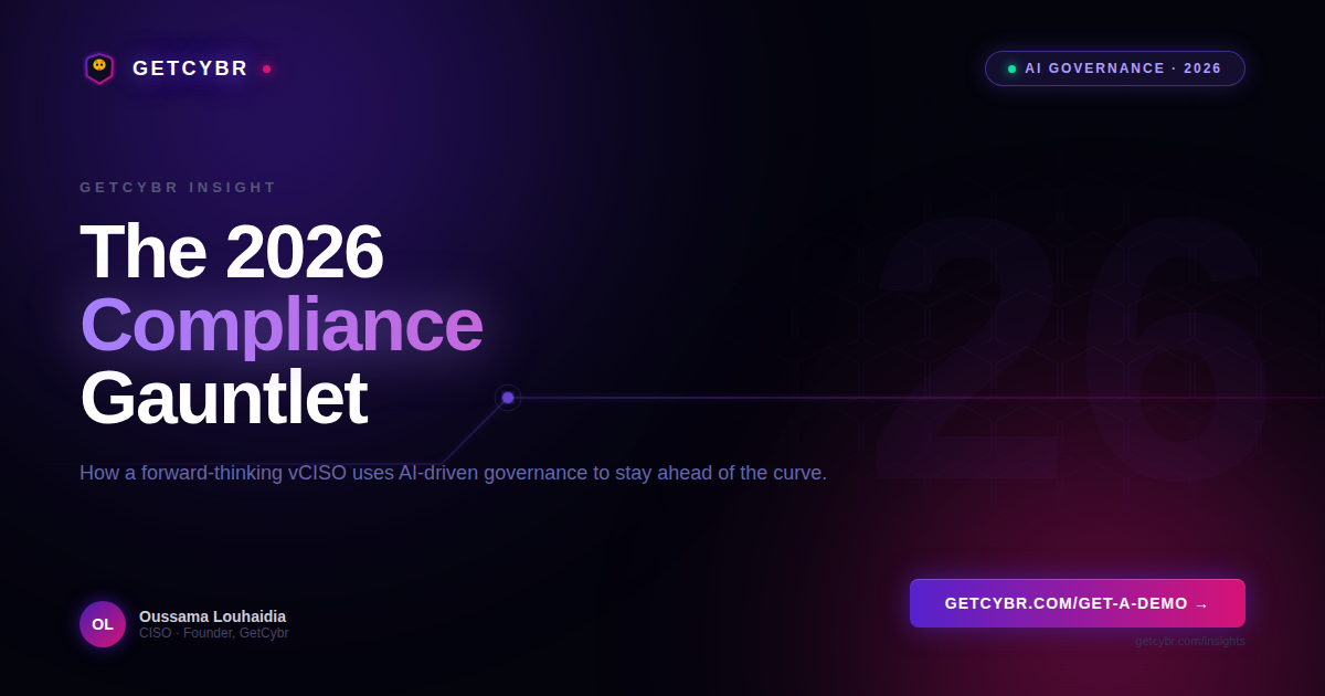 The 2026 Compliance Gauntlet: Why Your vCISO Must Master AI-Driven Governance